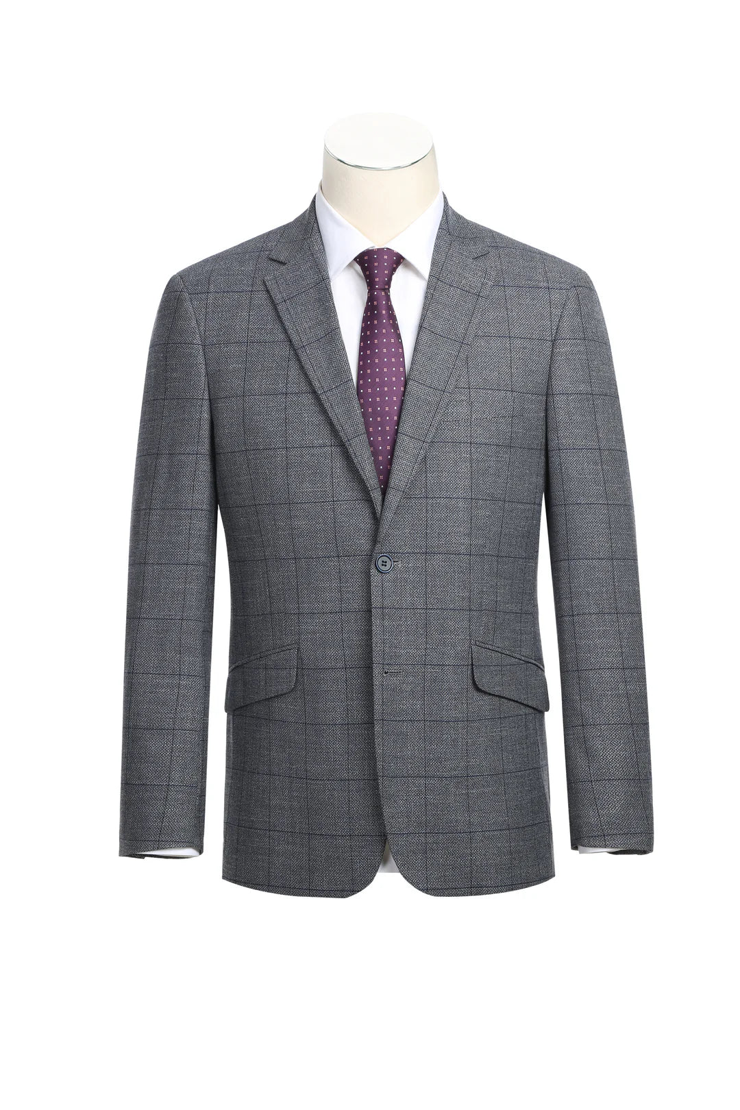 294-20 Gray Men's Slim Fit Blazer