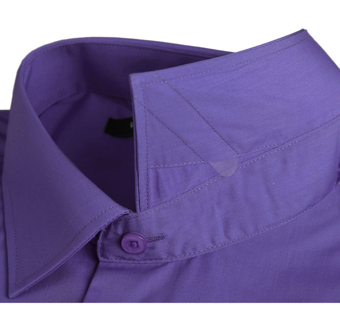 TC640 Lilac Men's Classic Fit Long Sleeve Spread Collar Dress Shirt