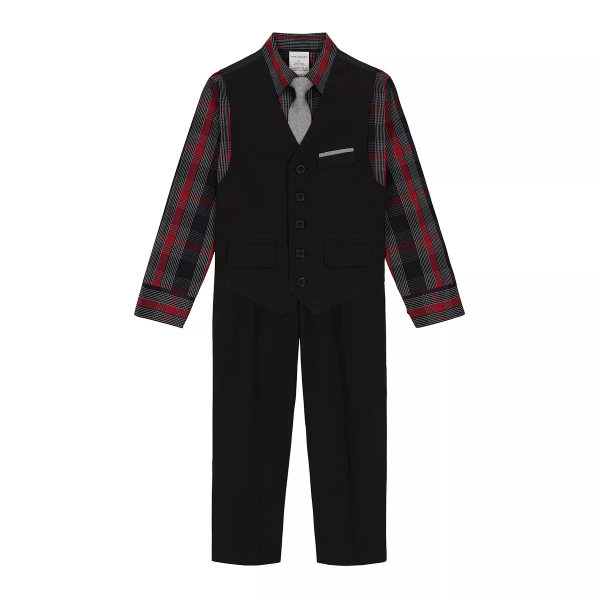 Red Shirt 4 piece Suit